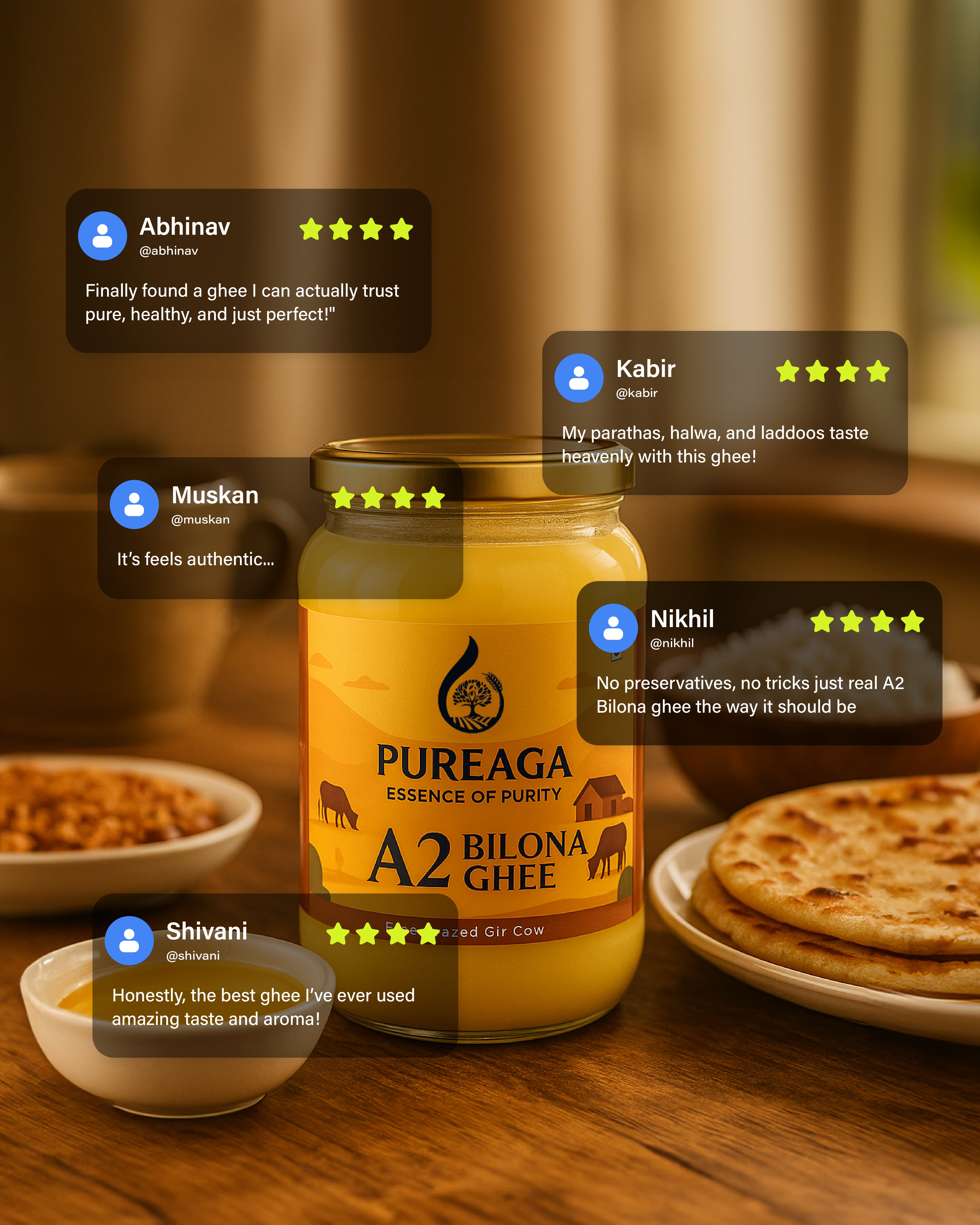 A2 Gir Cow Ghee - Made from Curd